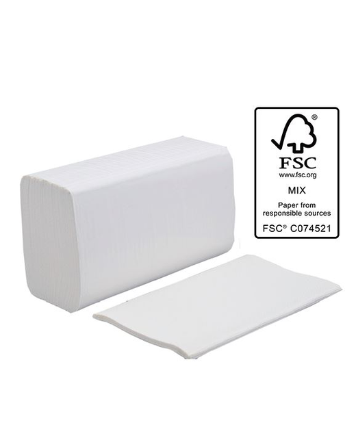 WIDEFOLD PAPER TOWEL - WHITE 1 PLY 180 SHEETS