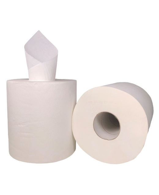 PAPER TOWEL CENTRE FEED - WHITE 210mm x180mm 2 PLY