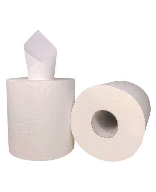 PAPER TOWEL CENTRE FEED - WHITE 210mm x180mm 2 PLY