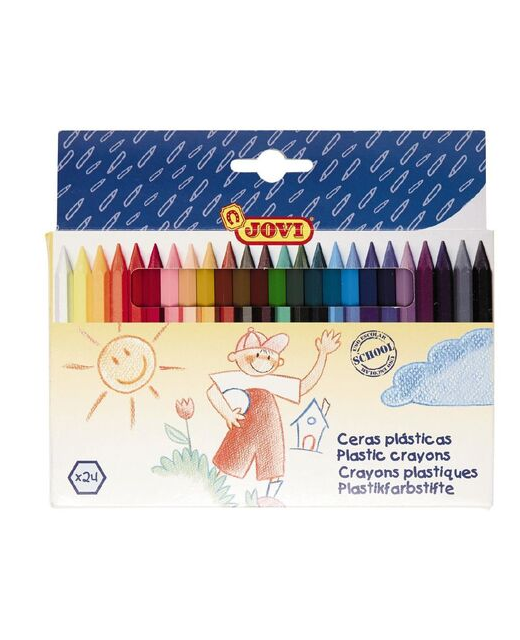 Crayons Jovi Plastic Pack 24