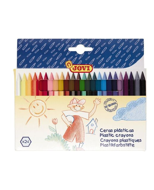 Crayons Jovi Plastic Pack 24