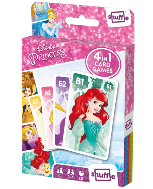 4 IN 1 DISNEY PRINCESS CARD GAME