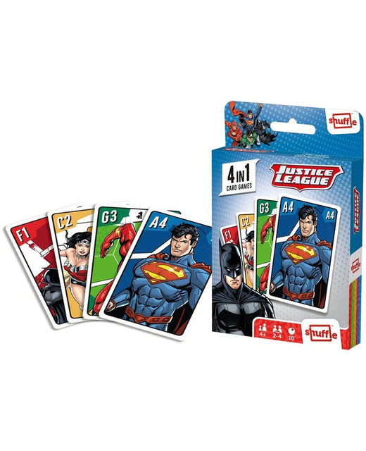 Shuffle Justice League 4-in-1 Card Game