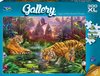 TIGERS AT THE ANCIENT STREAM 300 PIECE PUZZLE