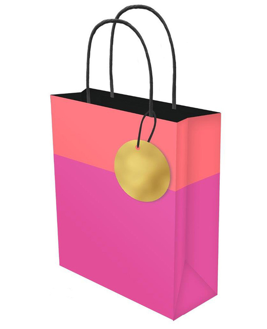 Small Gift Bag Pink Orange