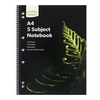 SUBJECT NOTEBOOK 5 ICON SPIRAL A4 SOFT COVER 250Pgs