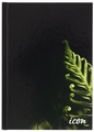 ICON CASEBOUND HARD COVER NOTEBOOK A5 BLACK 200Pgs