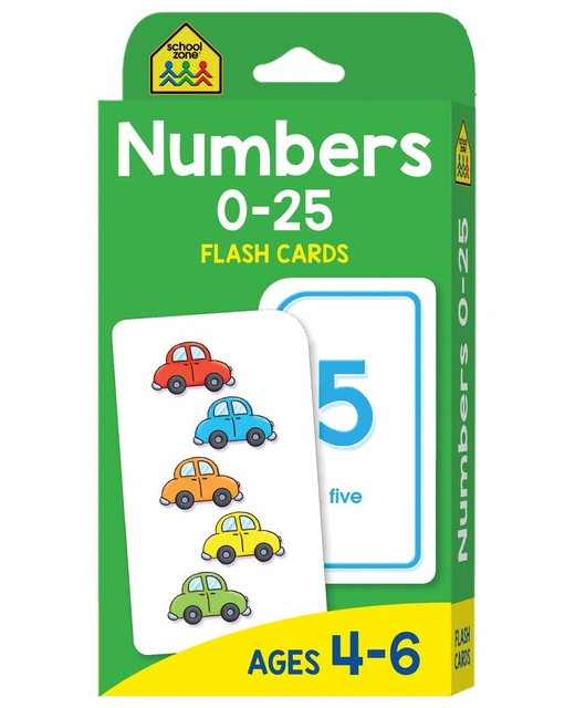 SZ Flash Cards: Numbers 0-25