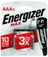 BATTERY ENERGIZER AAA 4PK