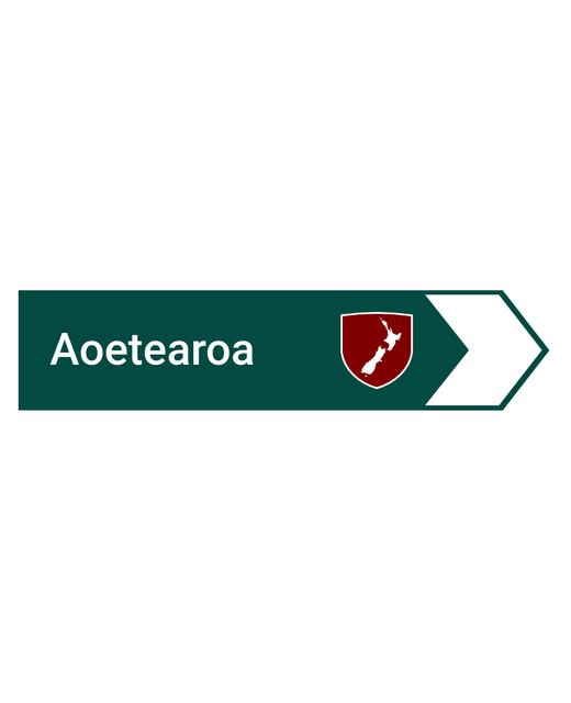 ROAD SIGN MAGNET AOTEAROA 