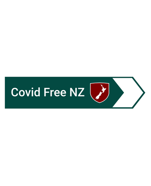 ROAD SIGN MAGNET COVID FREE NZ 