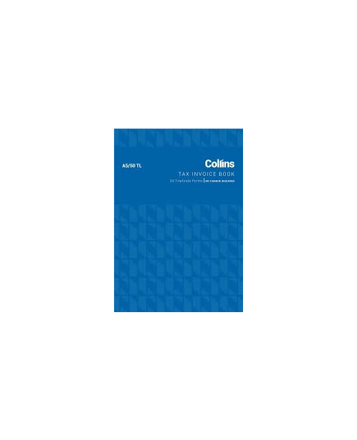 COLLINS TAX INVOICE A5/50TL NO CARBON REQUIRED
