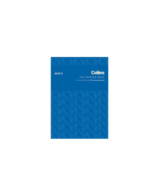 COLLINS TAX INVOICE A5/50TL NO CARBON REQUIRED