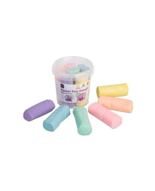 PASTEL FUN DOUGH TUB 900 gm PACK 6 ASSORTED