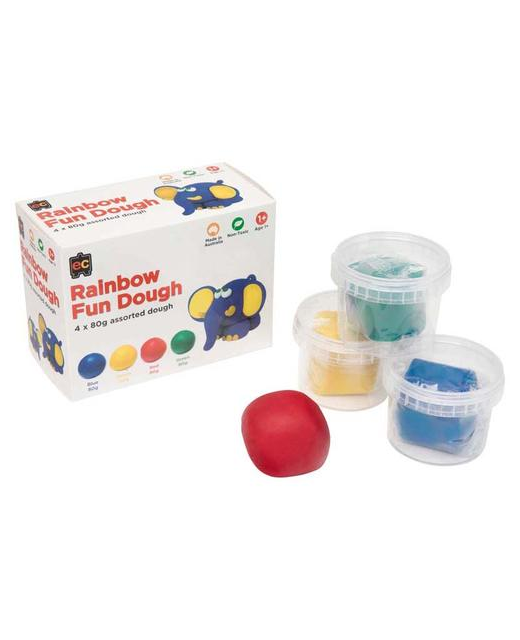 FUN DOUGH RAINBOW SET 4 X 80gm