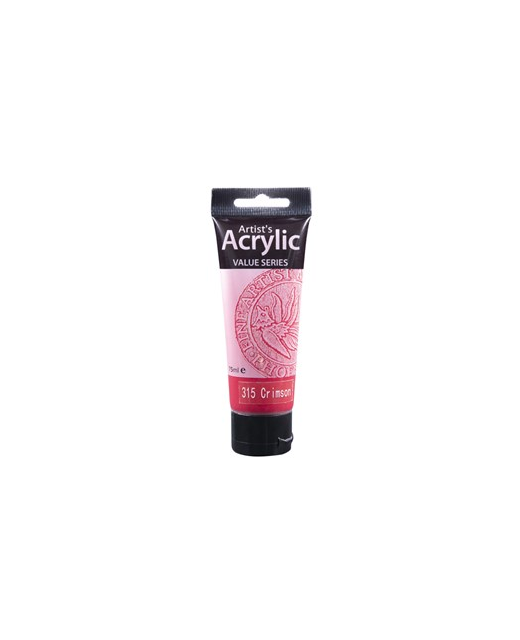 ARTISTS ACRYLIC PAINT 75ML 315 CRIMSON