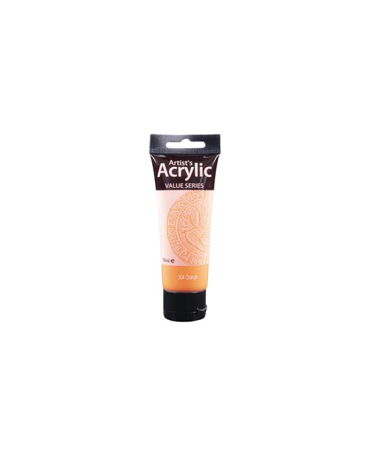 ARTISTS ACRYLIC PAINT 75ML 304 ORANGE