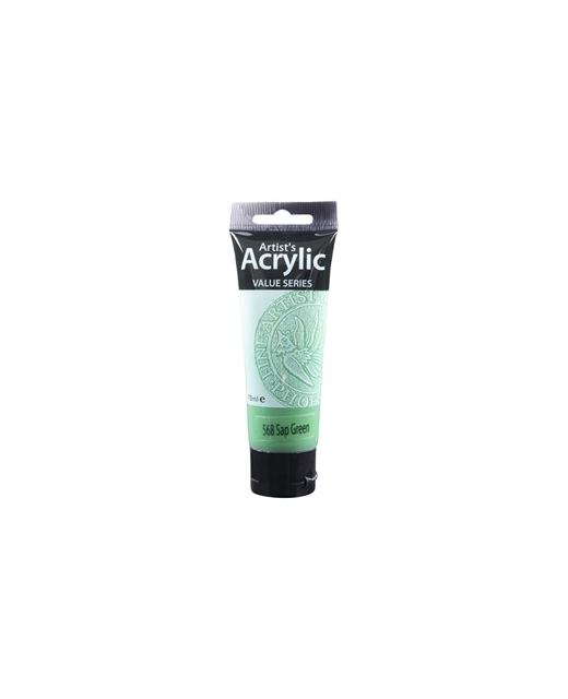 ARTISTS ACRYLIC PAINT 75ML SAP GREEN 568