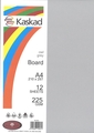 BOARD KASKAD A4 225GSM OWL GREY 12 PK