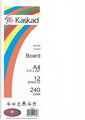 Kaskad A4 240gsm Board 12sheets White Linen