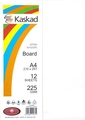 Kaskad A4 225gsm Board 12sheets White Smooth