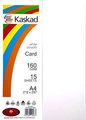 Kaskad A4 160gsm Card 15pk White Smooth