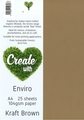 PAPER A4 ENVIRO 104GSM 25PK KRAFT BROWN