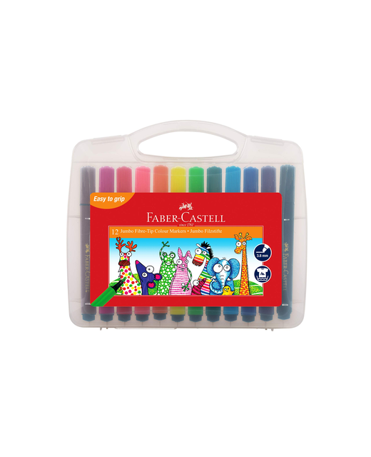 Coloured Markers Faber Castell Jumbo Case Of 12