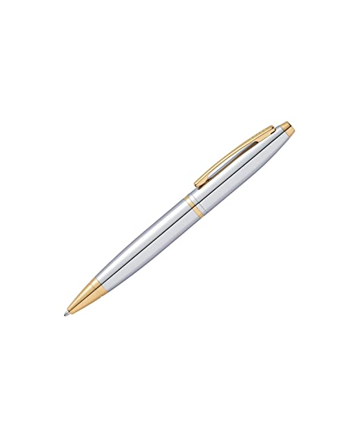 CROSS CALAIS CHROME WITH GOLD BALLPOINT PEN