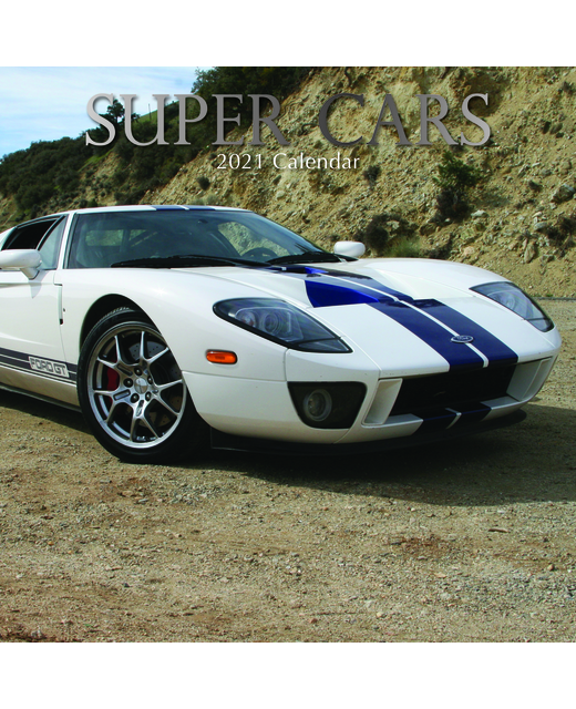 2021 SQUARE CALENDAR SUPER CARS