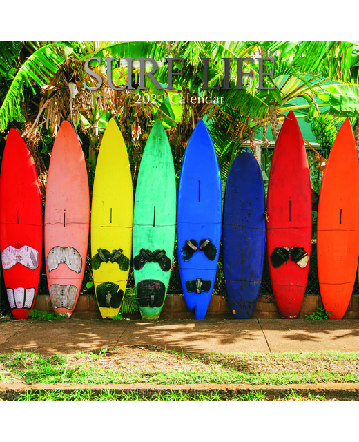 2021 SQUARE CALENDAR SURF LIFE