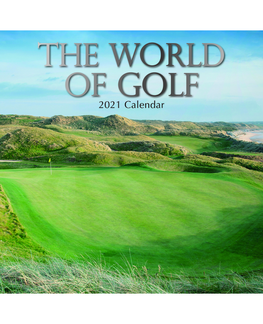 2021 SQUARE CALENDAR WORLD OF GOLF
