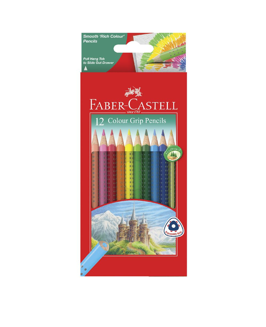 Coloured Pencils Faber Grip Full Pack 12