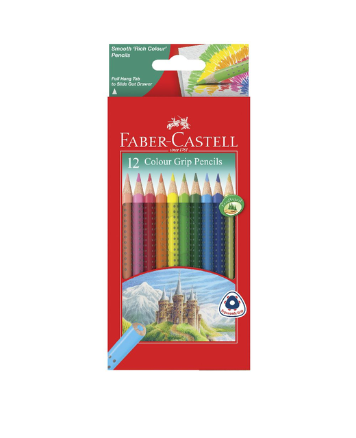 Coloured Pencils Faber Grip Full Pack 12