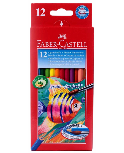Coloured Pencils Faber W/Col Full Pack 12