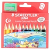 COLOURED PENCIL STAEDTLER LUNA JUMBO PACK 12 HALF SIZE