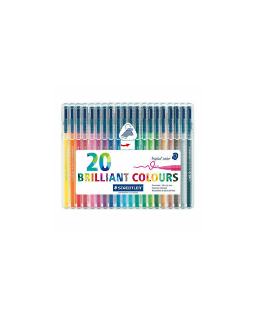 FIBRE PENS STAEDTLER TRIPLUS PK 20