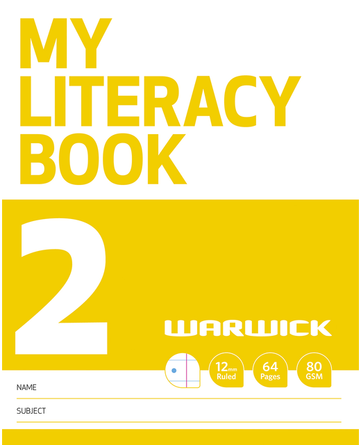 MY LITERACY BOOK 2 WARWICK 12MM RULED LF32