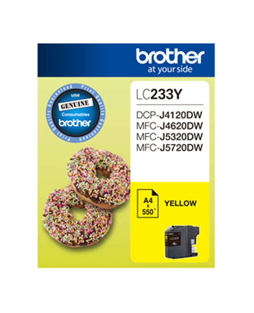 Brother Ink LC233 Yellow (550 Pages)