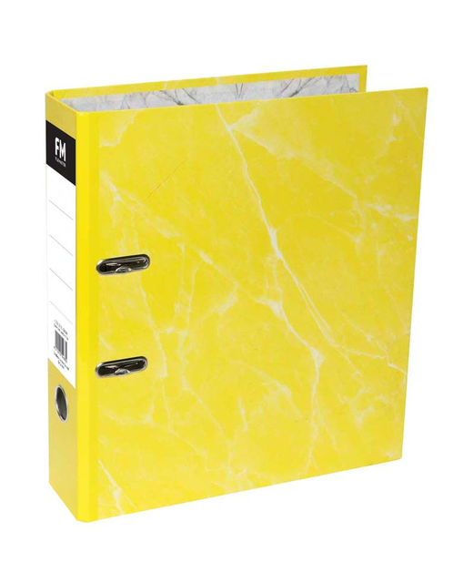 FM ARCH LEVER FILE BINDER YELLOW