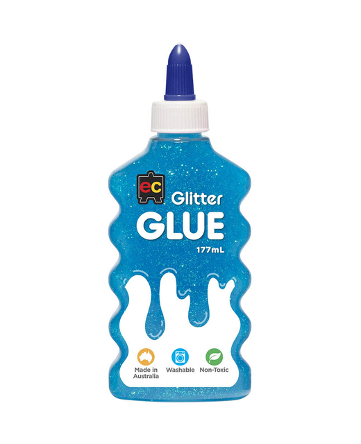 EC GLITTER GLUE 177ml SKY BLUE