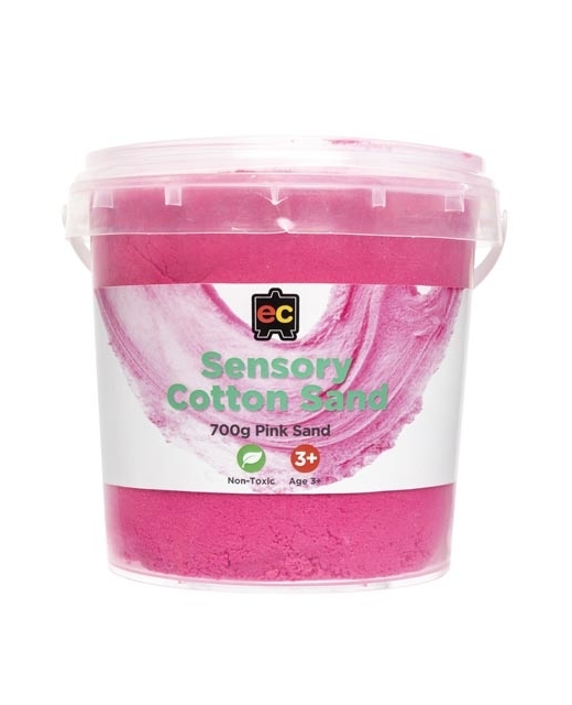 EC SENSORY COTTON SAND 700gm TUB PINK