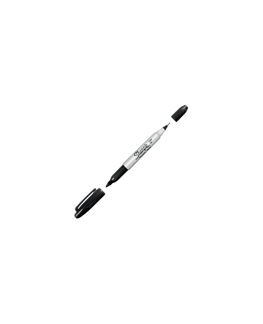 Marker Permanent Sharpie Twin Tip Ultra/Fine Black