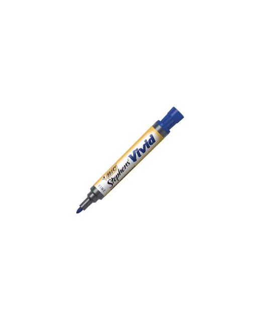 Marker Permanent Bic Vivid Fine Blue