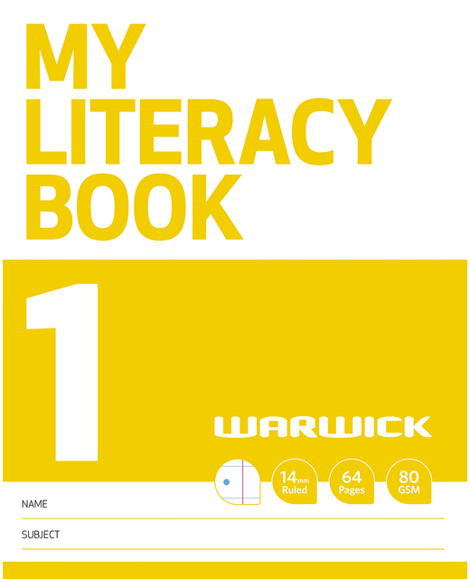 MY LITERACY BOOK 1 WARWICK 14MM RULED LF32