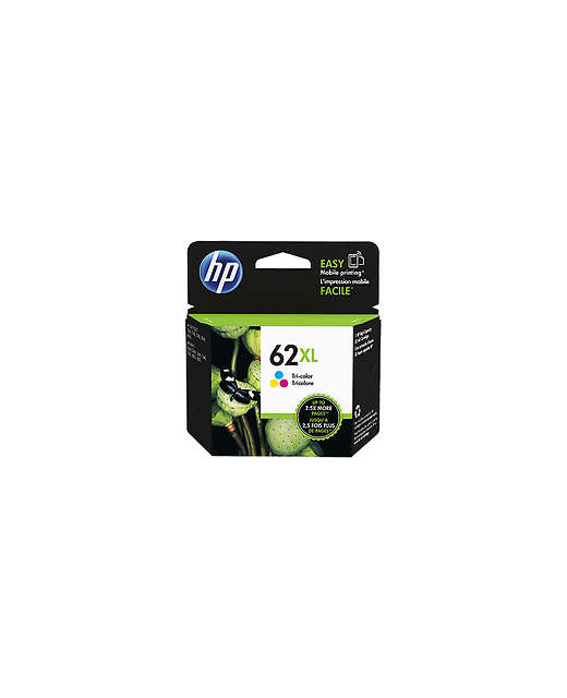 INK CARTRIDGE ORIGINAL HP 62XL TRI COLOUR