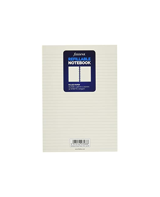 NOTES FILOFAX A5 WHITE RULED 32 SHEET REFILL
