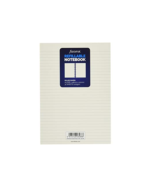 NOTES FILOFAX A5 WHITE RULED 32 SHEET REFILL