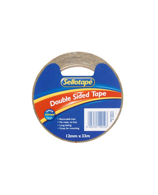 TAPE SELLOTAPE DOUBLE SIDED 12MMX33M