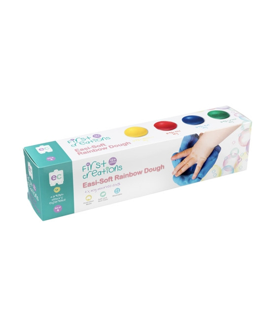 EC FIRST CREATIONS EASI-SOFT RAINBOW DOUGH SET 4